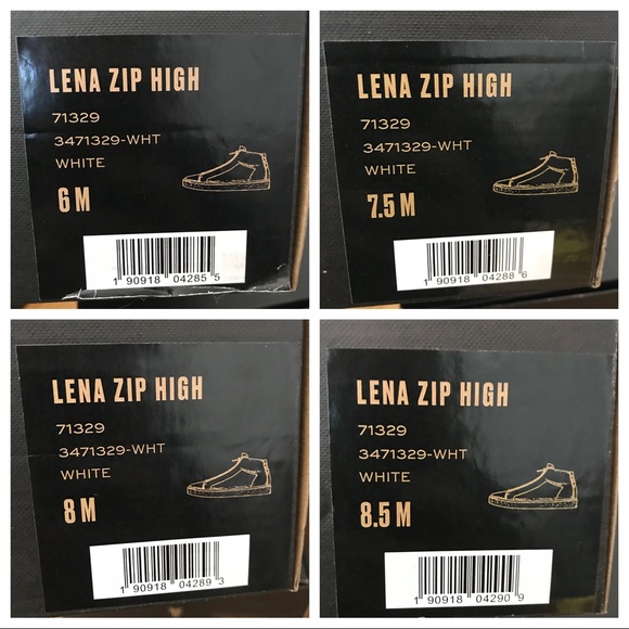 NEW Frye Lena Zip High Italian Leather Sneaker - Picture 15 of 16